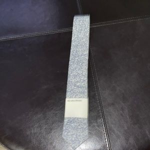 Life After Denim‎ Men’s Skinny Neck Tie Gray & White Palm Tree Design-NEW